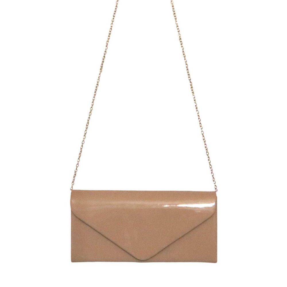 Nude Colored Clutch Shoulder Bag | OS
